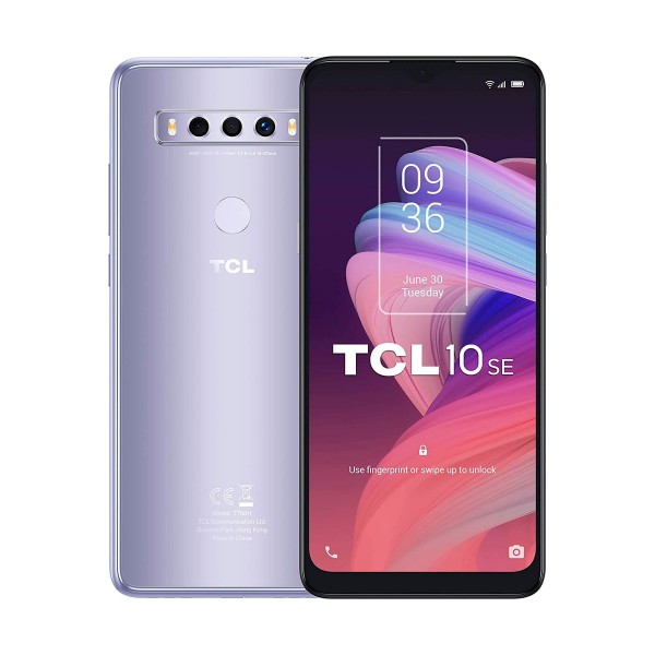 Tcl 10 se plata móvil 4g dual sim 6.52'' hd+ octacore 128gb 4gb ram tricam 48mp selfies 8mp