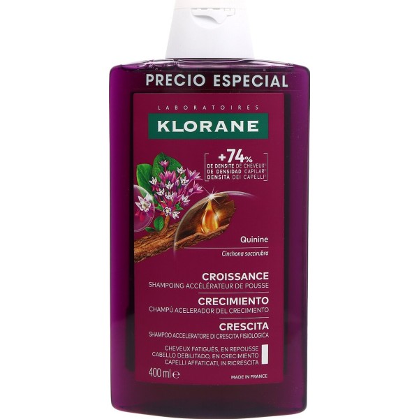 Klorane Crecimiento Champú Acelerador Del Crecimiento 1 Envase 400 ml